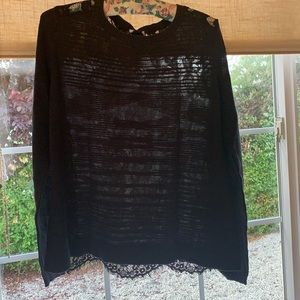 CAbi lace back sweater